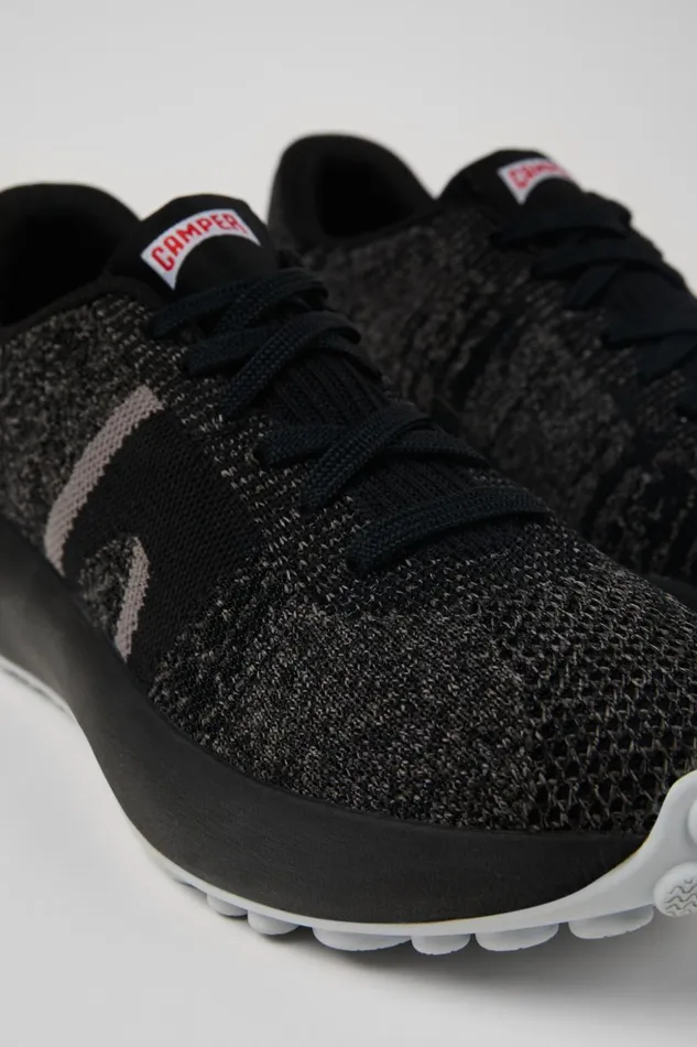 Women Pelotas Athens Black Textile Sneaker Camper Sneakers