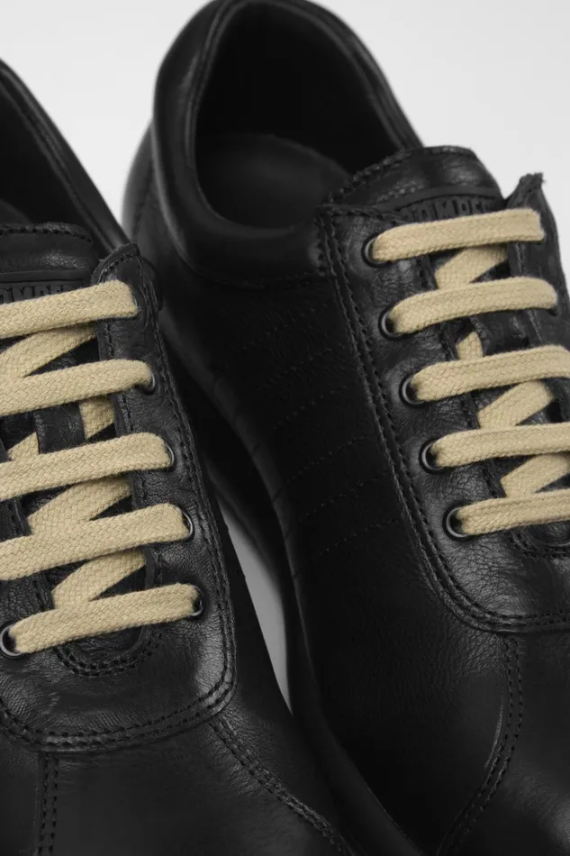 Women Pelotas Iconic Black Shoe Camper Casual Shoes
