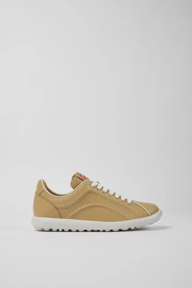 Women Pelotas XLite Beige Leather Sneakers Camper Sneakers
