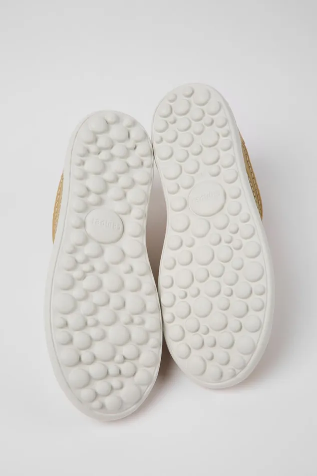 Women Pelotas XLite Beige Leather Sneakers Camper Sneakers