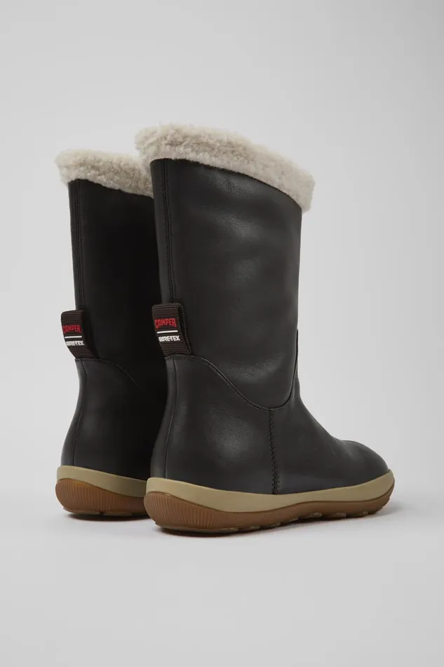 Women Peu Pista GORETEX Brown Leather Boots Camper Boots Women Peu Pista GORETEX Brown Leather Boots Camper Boots