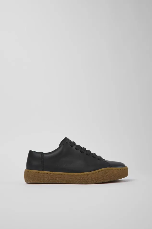 Women Peu Terreno Black Leather Sneakers Camper Sneakers Women Peu Terreno Black Leather Sneakers Camper Sneakers