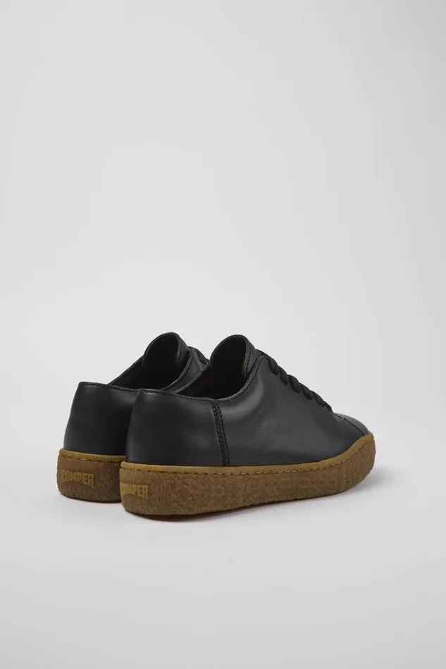 Women Peu Terreno Black Leather Sneakers Camper Sneakers Women Peu Terreno Black Leather Sneakers Camper Sneakers