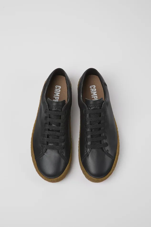 Women Peu Terreno Black Leather Sneakers Camper Sneakers Women Peu Terreno Black Leather Sneakers Camper Sneakers