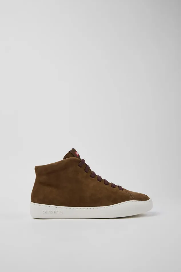 Women Peu Touring Brown Nubuck Sneakers Camper Ankle Boots