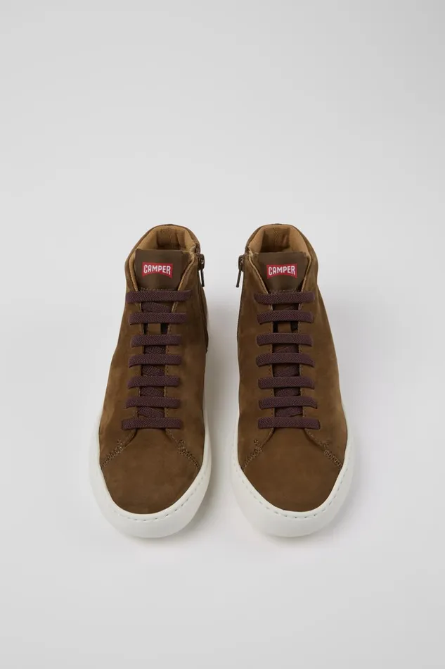 Women Peu Touring Brown Nubuck Sneakers Camper Ankle Boots