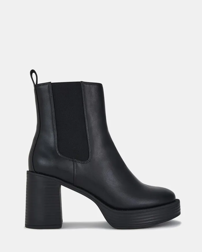 Women Platform Boots NOVO Shoes KAILANI BLACK