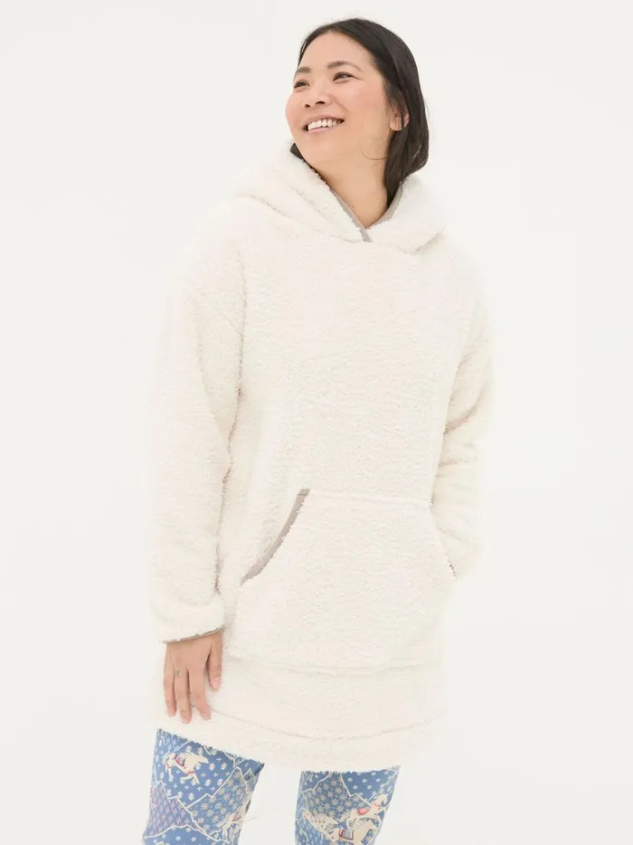 Women Pyjamas and Nightwear Fat Face Borg Ivory Snuggle Top