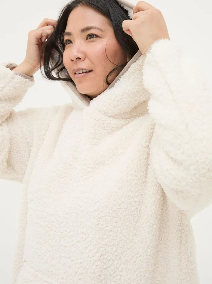Women Pyjamas and Nightwear Fat Face Borg Ivory Snuggle Top
