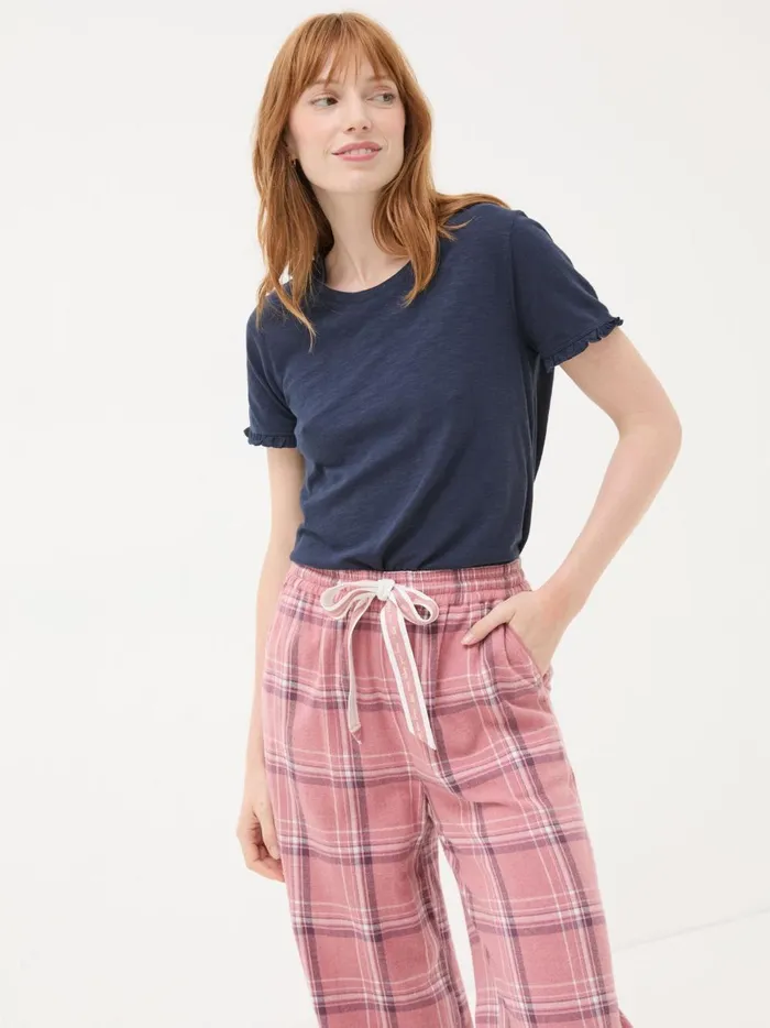 Women Pyjamas and Nightwear Fat Face Felicity Navy TShirt