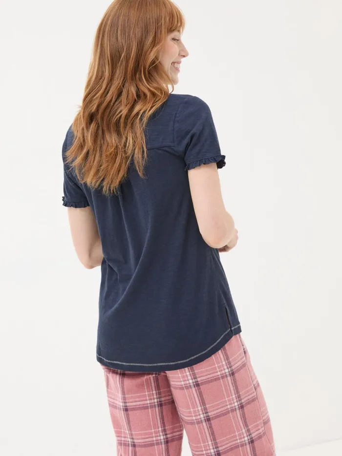 Women Pyjamas and Nightwear Fat Face Felicity Navy TShirt