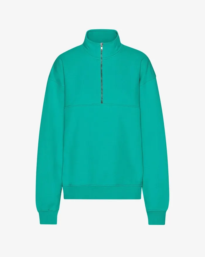 Women Quarter Zips Colorful Standard Organic Quarter Zip Tropical Sea