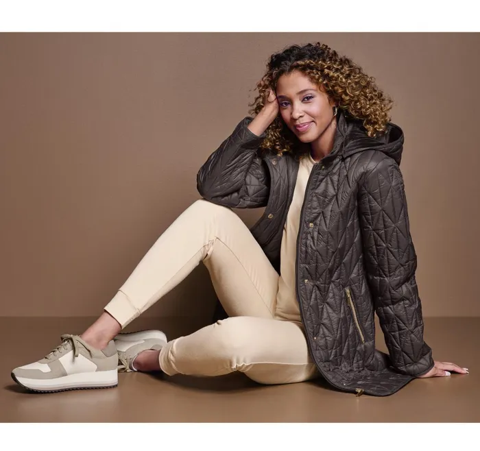 Women Quilted Coat Dark Brown JohnstonandMurphy Coats Jackets and Vests Women Quilted Coat Dark Brown JohnstonandMurphy Coats Jackets and Vests