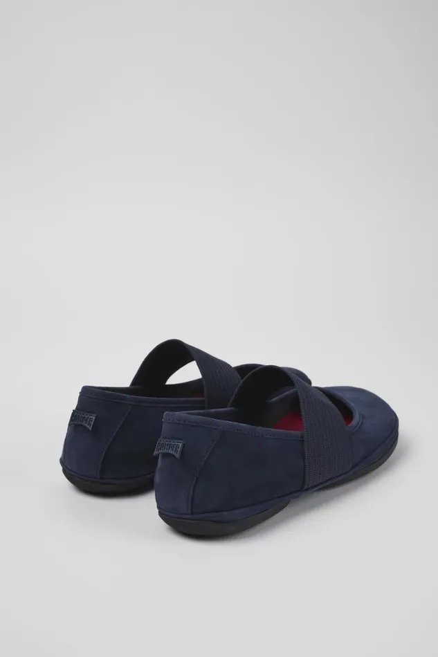 Women Right Blue Nubuck Ballerina Camper Ballerinas Women Right Blue Nubuck Ballerina Camper Ballerinas