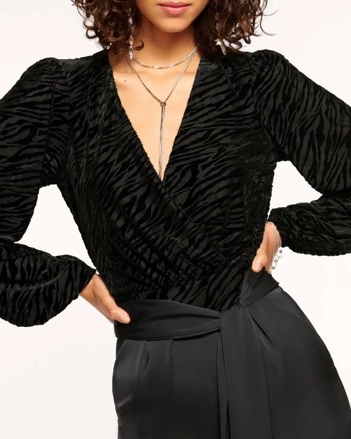 Women Rylie VNeck Jumpsuit Zebra Burnout Ramy Brook Dresses Women Rylie VNeck Jumpsuit Zebra Burnout Ramy Brook Dresses