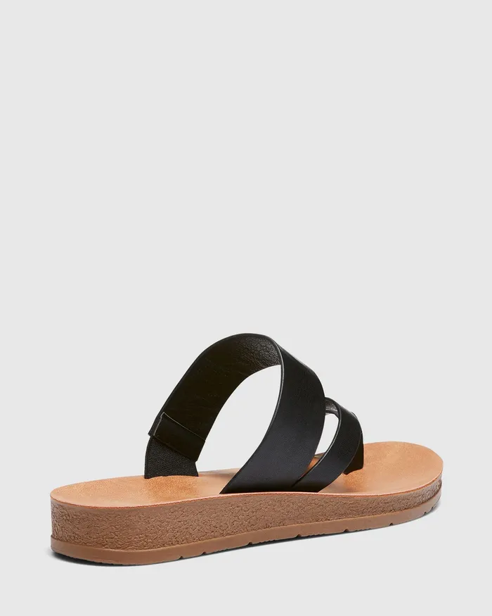 Women SABAH BLACK Slides NOVO Shoes Women SABAH BLACK Slides NOVO Shoes