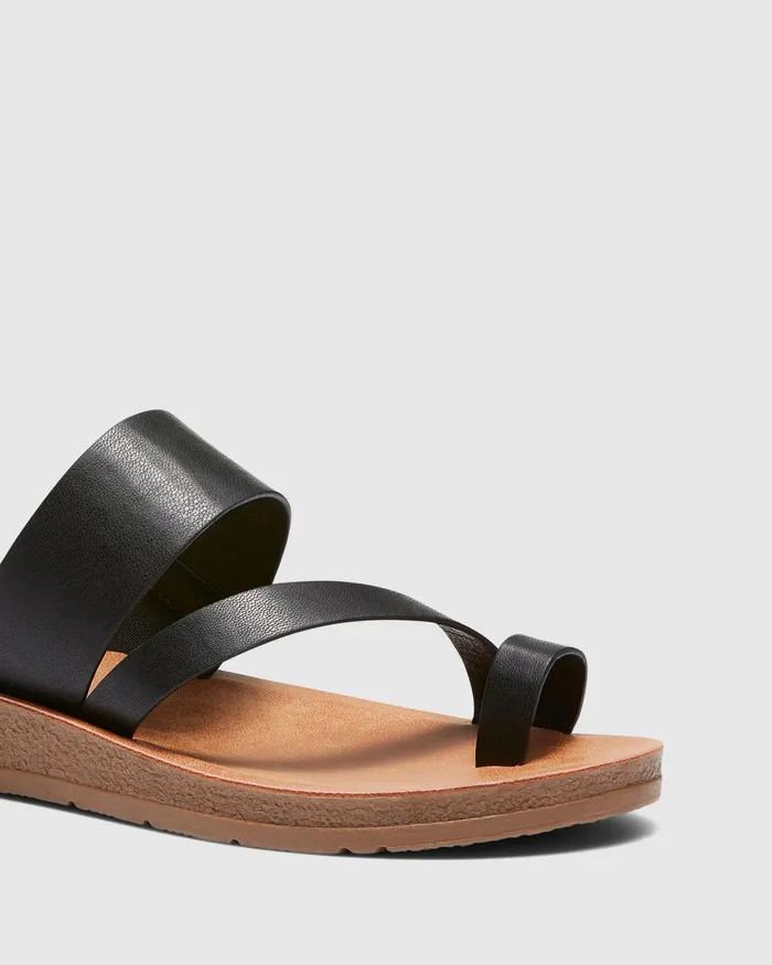 Women SABAH BLACK Slides NOVO Shoes Women SABAH BLACK Slides NOVO Shoes