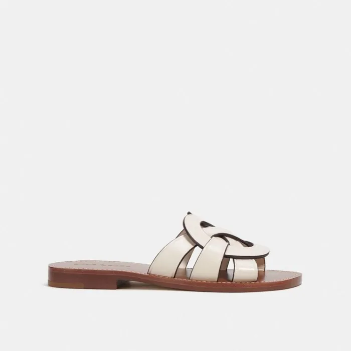 Women Sandals Coach Issa Sandal Chalk