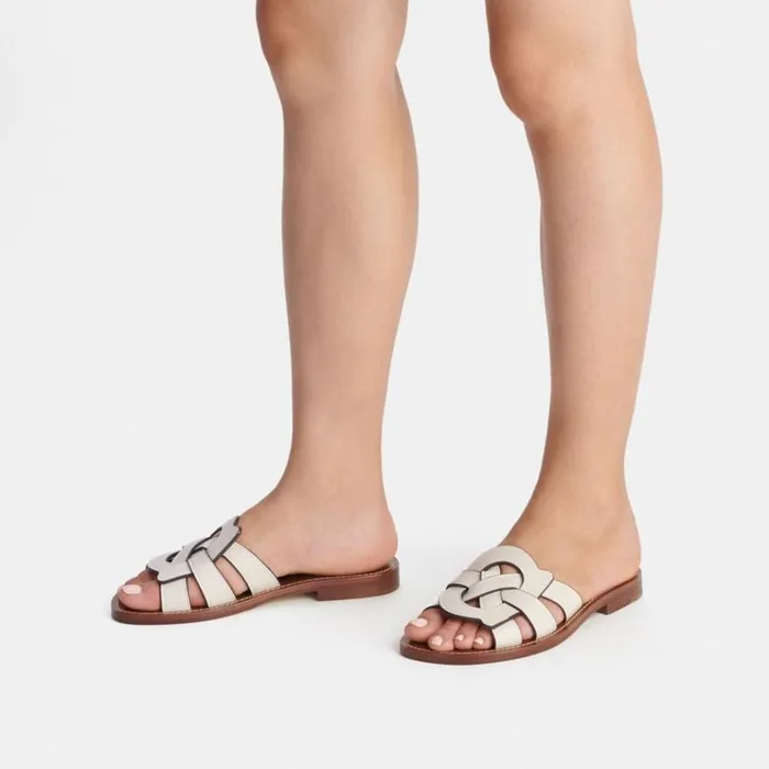 Women Sandals Coach Issa Sandal Chalk