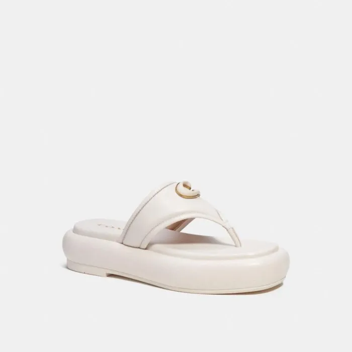 Women Sandals Coach Sylvie Sandal Chalk