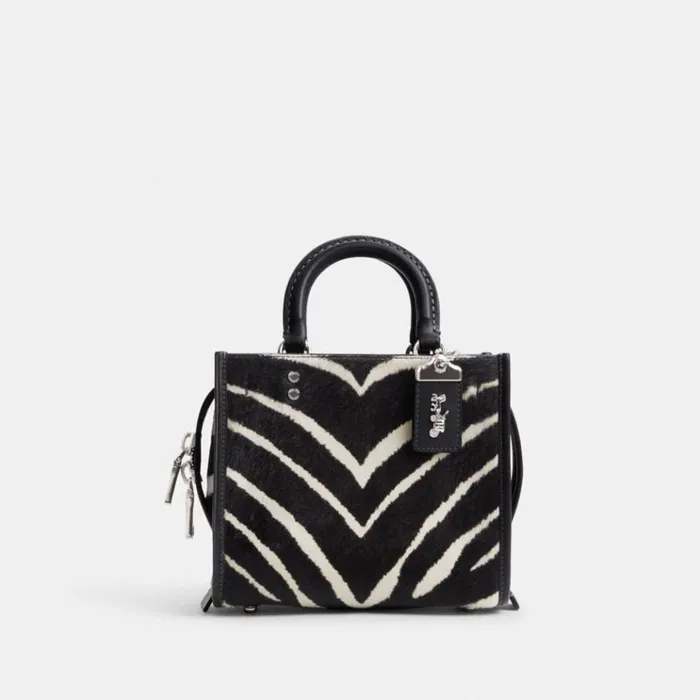 Women Satchels and Top Handles Coach Rogue 20 In Haircalf With Zebra Print Silverzebra Women Satchels and Top Handles Coach Rogue 20 In Haircalf With Zebra Print Silverzebra