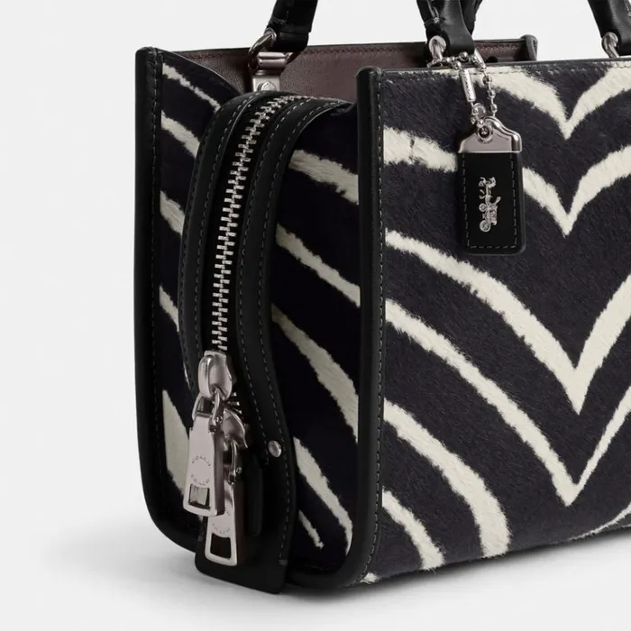 Women Satchels and Top Handles Coach Rogue 20 In Haircalf With Zebra Print Silverzebra Women Satchels and Top Handles Coach Rogue 20 In Haircalf With Zebra Print Silverzebra
