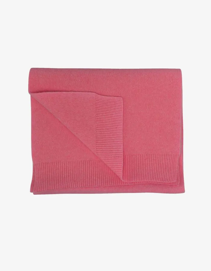 Women Scarves Colorful Standard Merino Wool Scarf Raspberry Pink