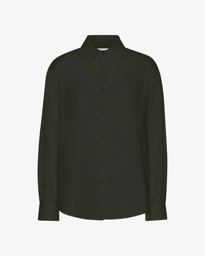 Women Shirts Colorful Standard Organic Oversized Shirt Hunter Green