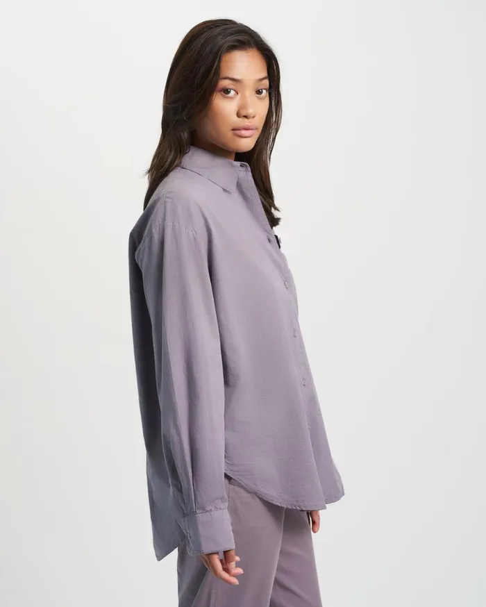 Women Shirts Colorful Standard Organic Oversized Shirt Hunter Green