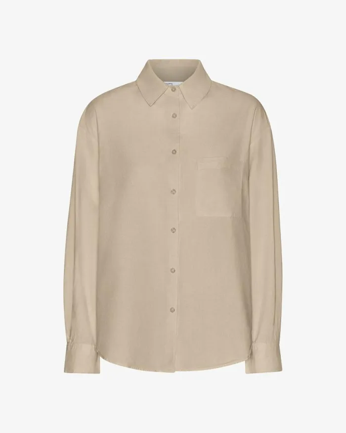 Women Shirts Colorful Standard Organic Oversized Shirt Oyster Grey