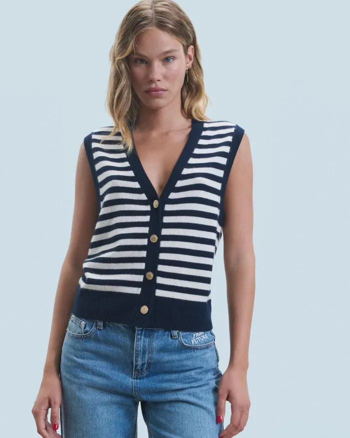 Women Sleeveless Sweaters From Future Sleeveless Sweater Navy
