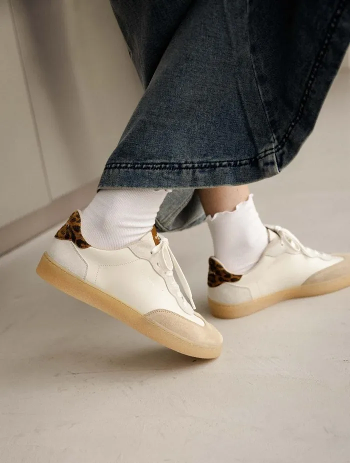 Women Sneakers Bobbies Bahia Off White and Wild Leo