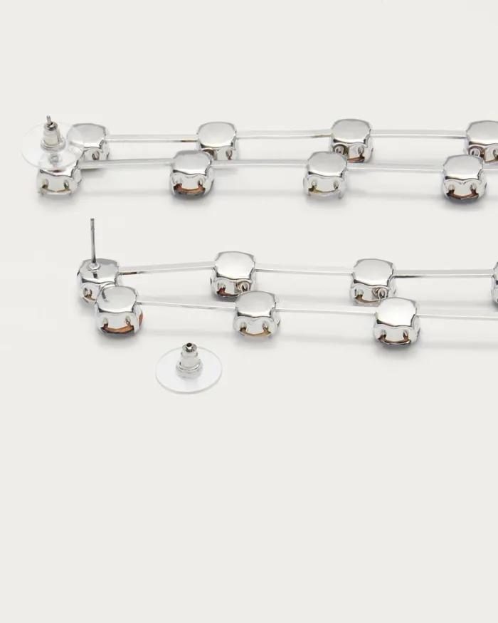 Women Snow Drop Earrings Clear Ramy Brook Jewelry