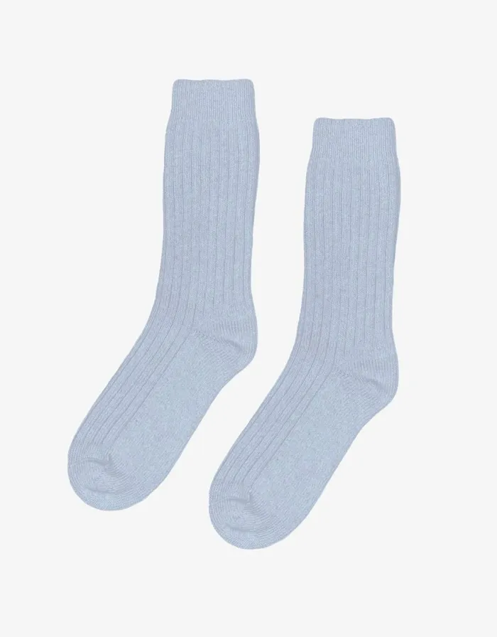 Women Socks Colorful Standard Merino Wool Blend Sock Polar Blue