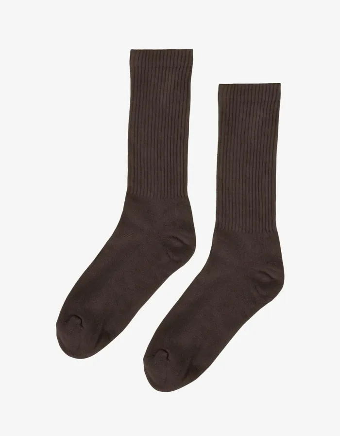 Women Socks Colorful Standard Organic Active Sock Coffee Brown