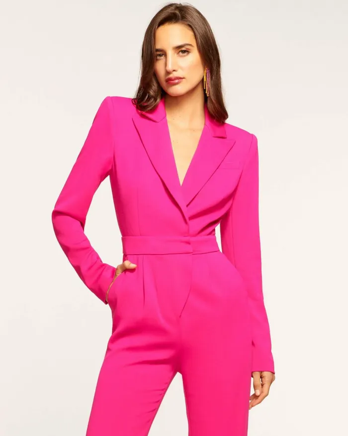 Women Sophie Tailored Jumpsuit Electric Pink Ramy Brook Dresses
