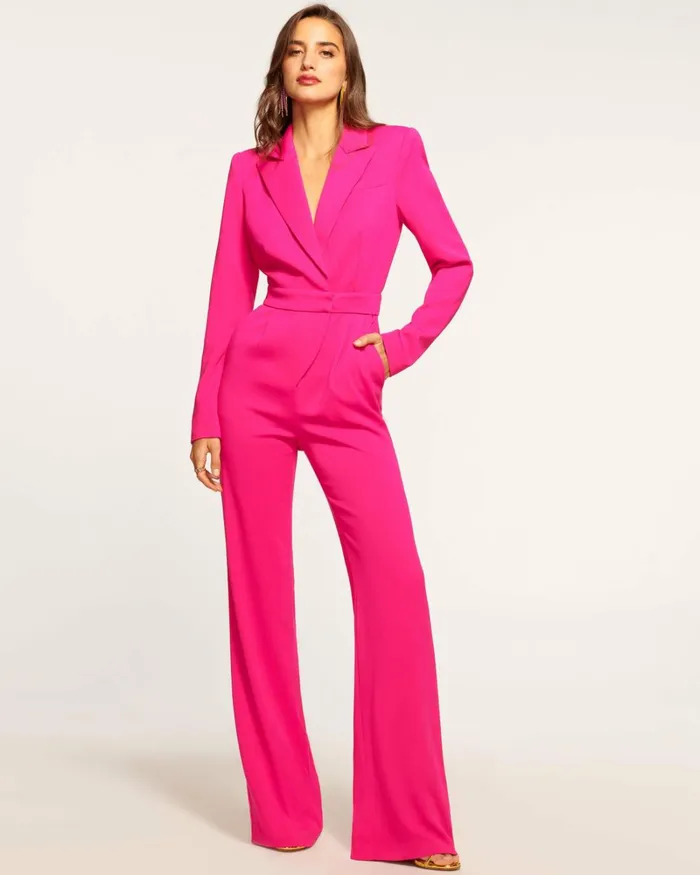 Women Sophie Tailored Jumpsuit Electric Pink Ramy Brook Dresses