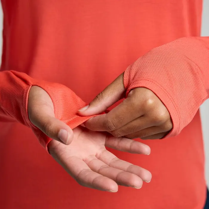 Women Stopwatch Long Sleeve Cayenne Heather Saucony Tops