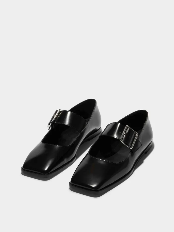 Women Sunny Calfskin Leather MaryJane Flats Aeyde Flats