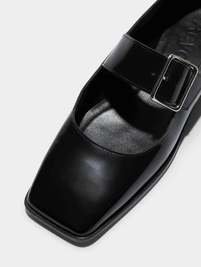 Women Sunny Calfskin Leather MaryJane Flats Aeyde Flats