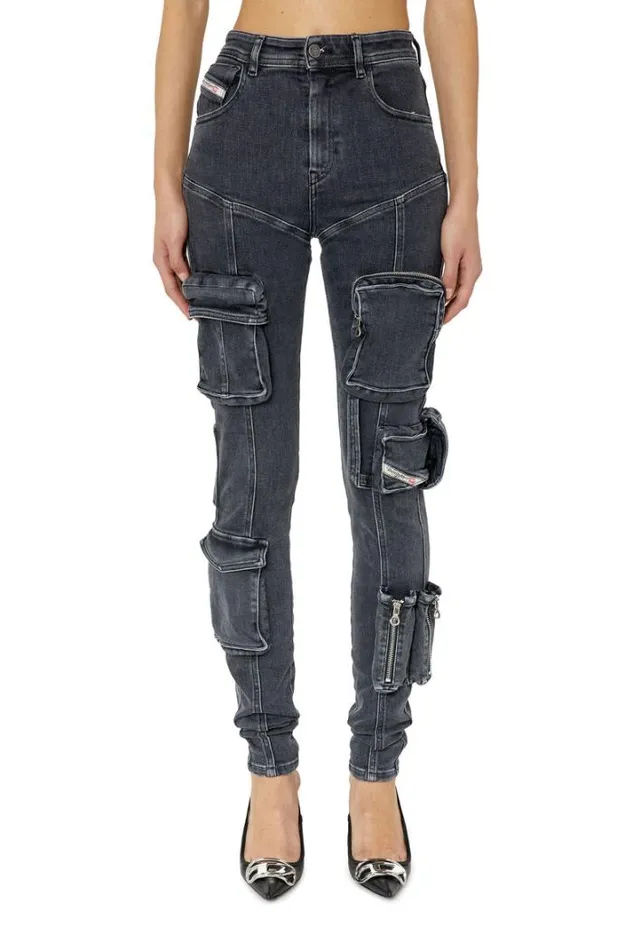 Women Super Skinny Jeans 1984 SlandyHigh 09f27 Blackdark Grey Diesel Super Skinny Women Super Skinny Jeans 1984 SlandyHigh 09f27 Blackdark Grey Diesel Super Skinny