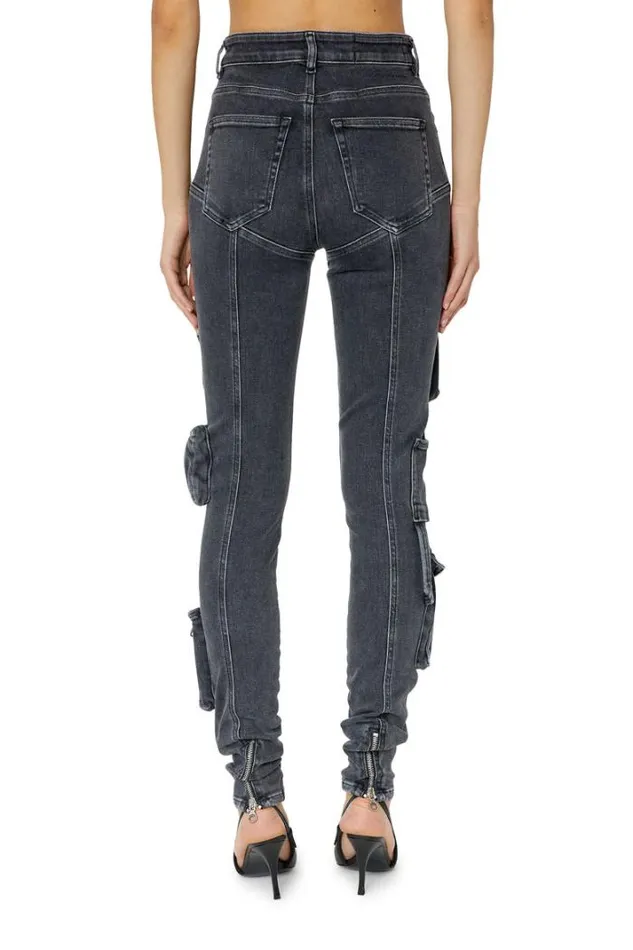Women Super Skinny Jeans 1984 SlandyHigh 09f27 Blackdark Grey Diesel Super Skinny Women Super Skinny Jeans 1984 SlandyHigh 09f27 Blackdark Grey Diesel Super Skinny