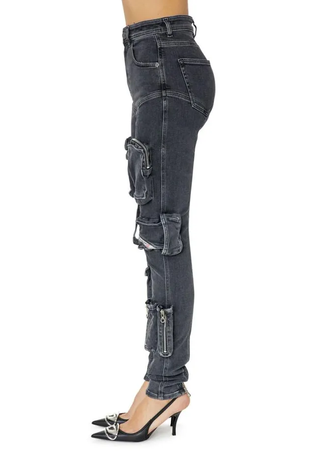 Women Super Skinny Jeans 1984 SlandyHigh 09f27 Blackdark Grey Diesel Super Skinny Women Super Skinny Jeans 1984 SlandyHigh 09f27 Blackdark Grey Diesel Super Skinny