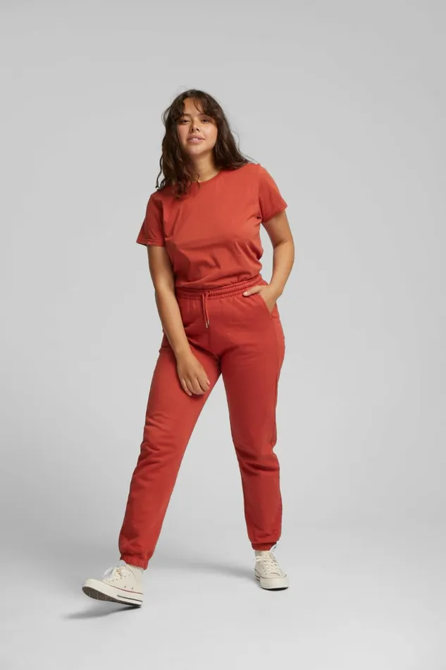 Women Sweatpants Colorful Standard Organic Sweatpants Sandstone Orange