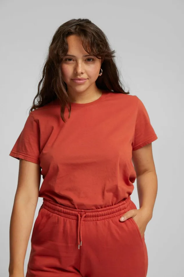 Women Sweatpants Colorful Standard Organic Sweatpants Sandstone Orange