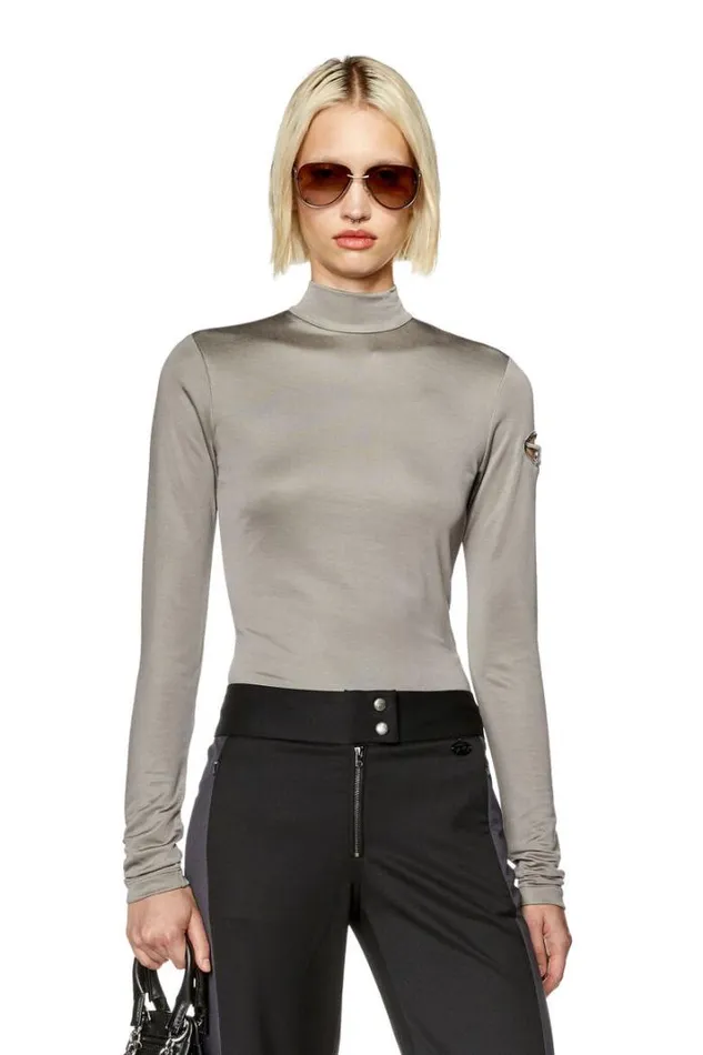 Women TAstraOd Grey Diesel Tshirts And Tops Women TAstraOd Grey Diesel Tshirts And Tops