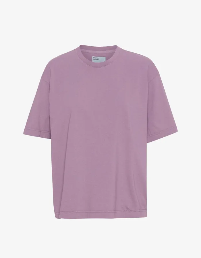 Women TShirts Colorful Standard Oversized Organic TShirt Pearly Purple