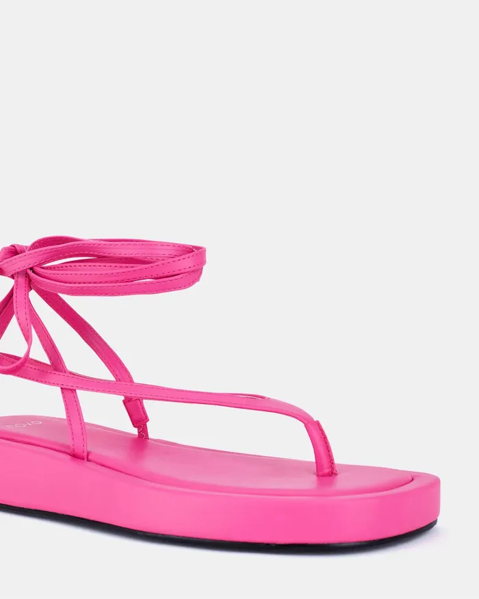 Women TALISHA Magenta Flatforms NOVO Shoes