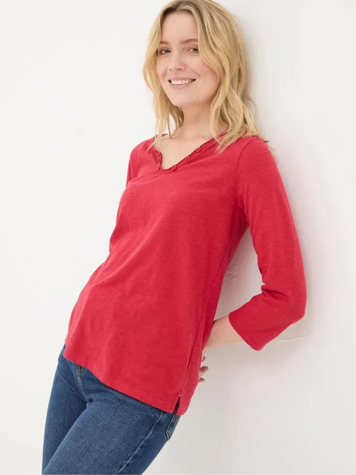 Women Tops and TShirts Fat Face Red Porter TShirt