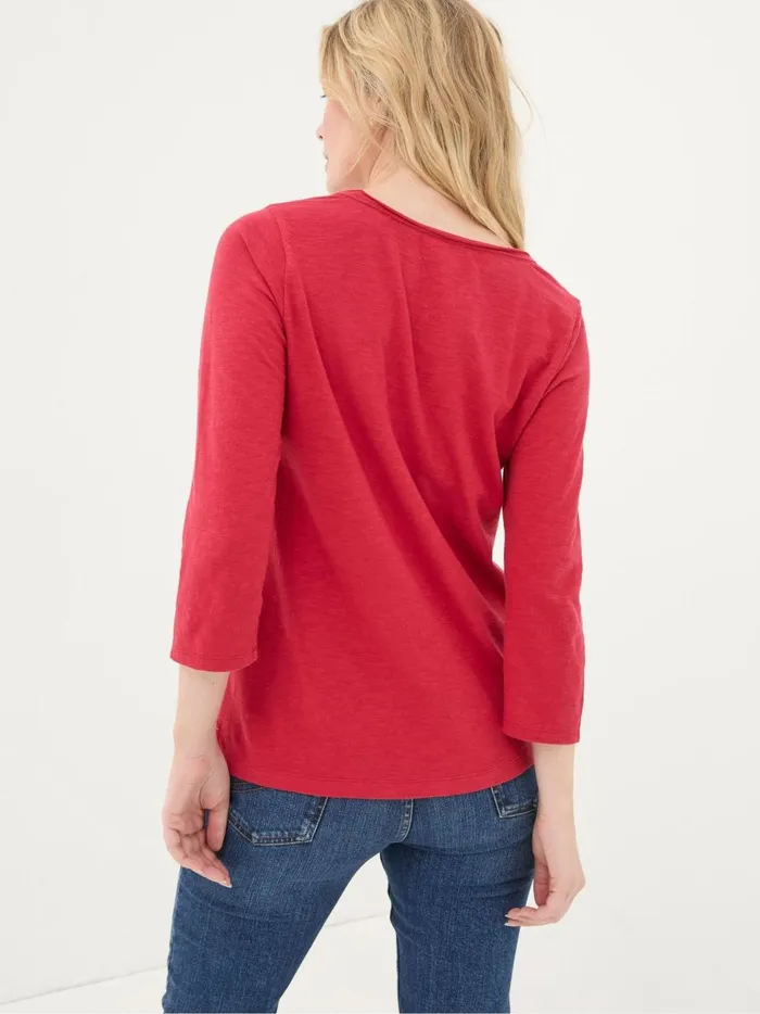 Women Tops and TShirts Fat Face Red Porter TShirt
